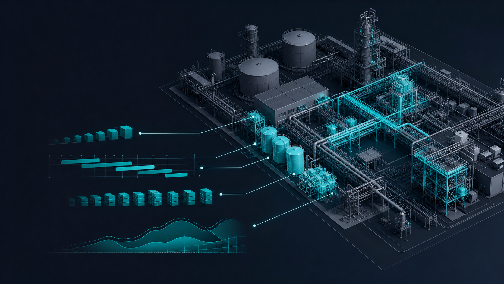 Conceptual OpenBIM industrial model linked to schedule, quantities and cost