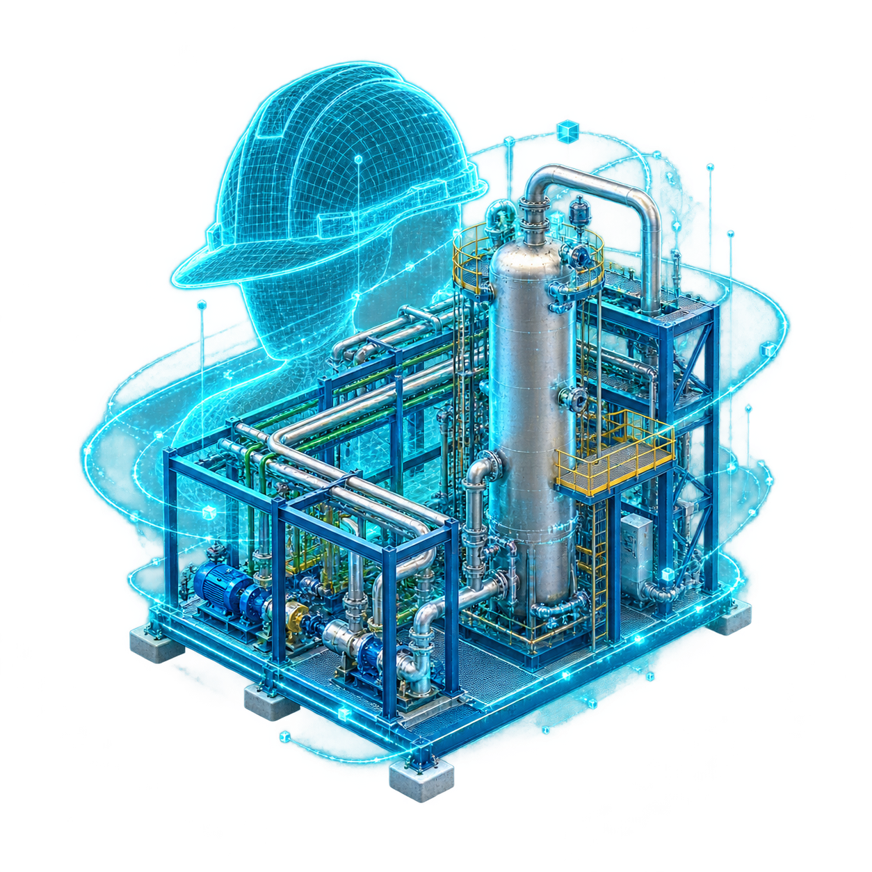 Holographic industrial engineering and field execution